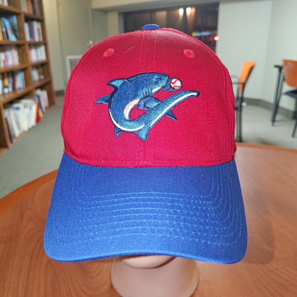MiLB Clearwater Threshers Embroidered Logo Blue Red Snapback Hat Cap OSFM